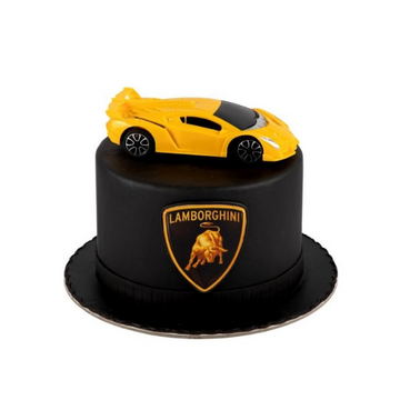 How to make Fondant Lamborghini car cake design:homemade bakery cake videos  - YouTube