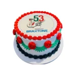 UAE National Day Round Photo Cake