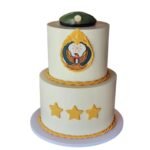 Two-Tier Police Star Cake