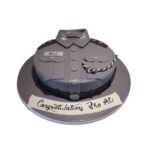 Police Grey Uniform Theme Cake