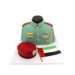 Standing Police Uniform Cake