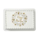 Classic New Year Gold Spark Photo Cake
