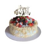 New Year Fresh Fruit Round Cake