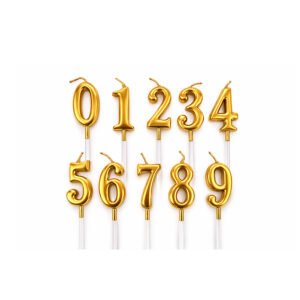 Numeric gold candles