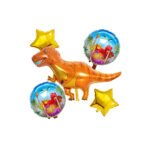 Dinosaur Helium Balloons Set - 5 pcs