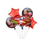 Cars Helium Balloons Set - 5 pcs