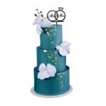 Luxury Royal Green Wedding Cake