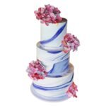Purple Marble Wedding Cake