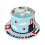 Wanderlust Welcome Back Cake