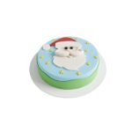 2D Santa Face Christmas Cake