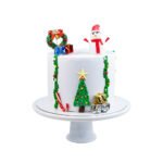 Winter Snowman Christmas Cake