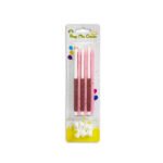 Long Glitter Candle Pink