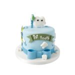 First Tooth Blue Cake