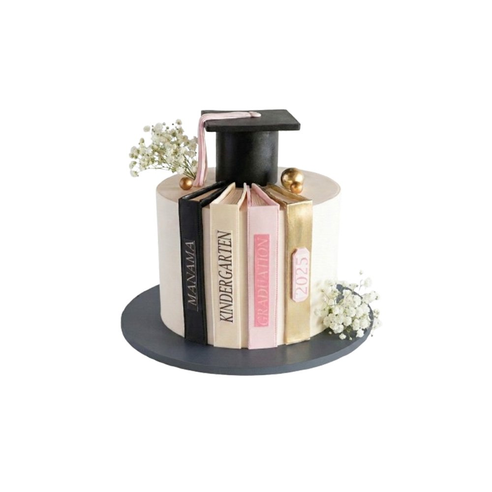 grad (13) Graduation Learning Books Cake - Image 1