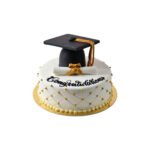 Quilted Graduation Cake