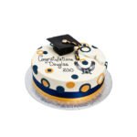 Elegant Classic Graduation Cake