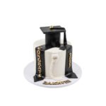 Graduation Black Scarf Cake