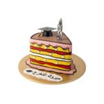 Comic Slice Shape Grad Cake