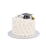 White Roseswrill Grad Cake