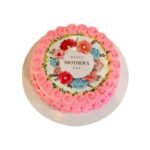Mother's Day Round Photo Cake