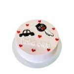 Luxury Car Key & Driving License Cake