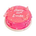 Pink Butterfly Mini Cake