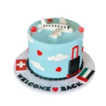 Welcome Back Plane Cake
