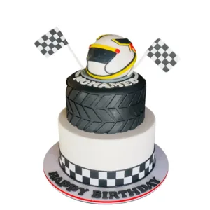 Formula One Helmet Cake