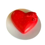 Heart Shape Red Flower Cake