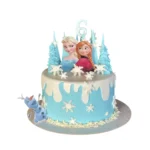 Elsa & Anna Frozen Theme Cake