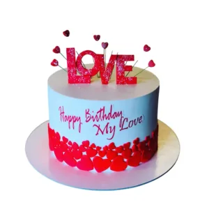My Love Design Cake