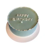 Gray Birthday Cake