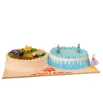 Twin Car & Elsa Theme Cake