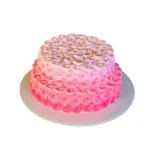 Pink Rose Swril 2 Tier Cake