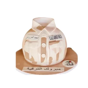 Army Shirt Shape Cake