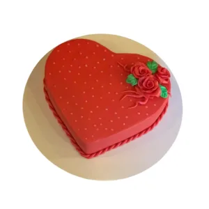 Heart Shape Dot Cake