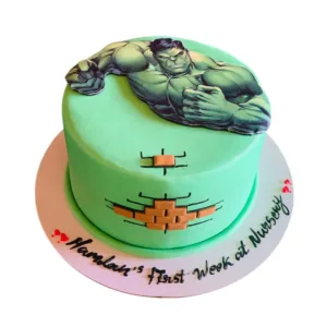 Hulk 2D Cake