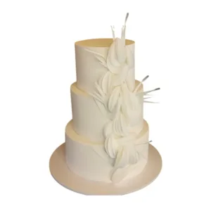 Origami Wave Wedding Cake