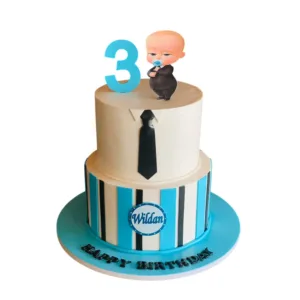 Boss Baby Two-Tier Cake