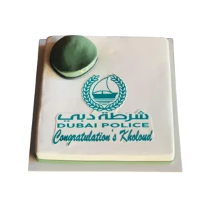 Dubai Police Sqaure Cake