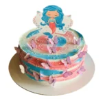Butterfly & Mermaid Theme Cake