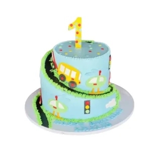 Winding Road Adventure Cake