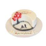 Heart Tree Couple Cake