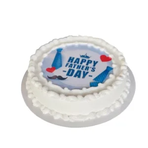 Father's Day Round Photo Cake