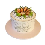 White Comic Design Cake