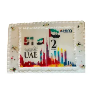 UAE National Day Colourful Photo Cake