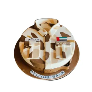 UAE Army Welcome Back Shirt Cake