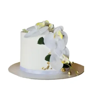 White Floral Wedding Cake