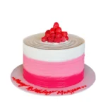Pink & White Raspberry Cake