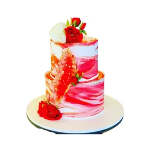 Royal Red Crystal Cake